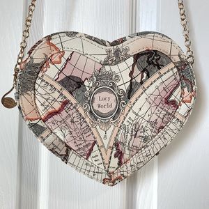 Gold Chain Heart Crossbody Hangbag
